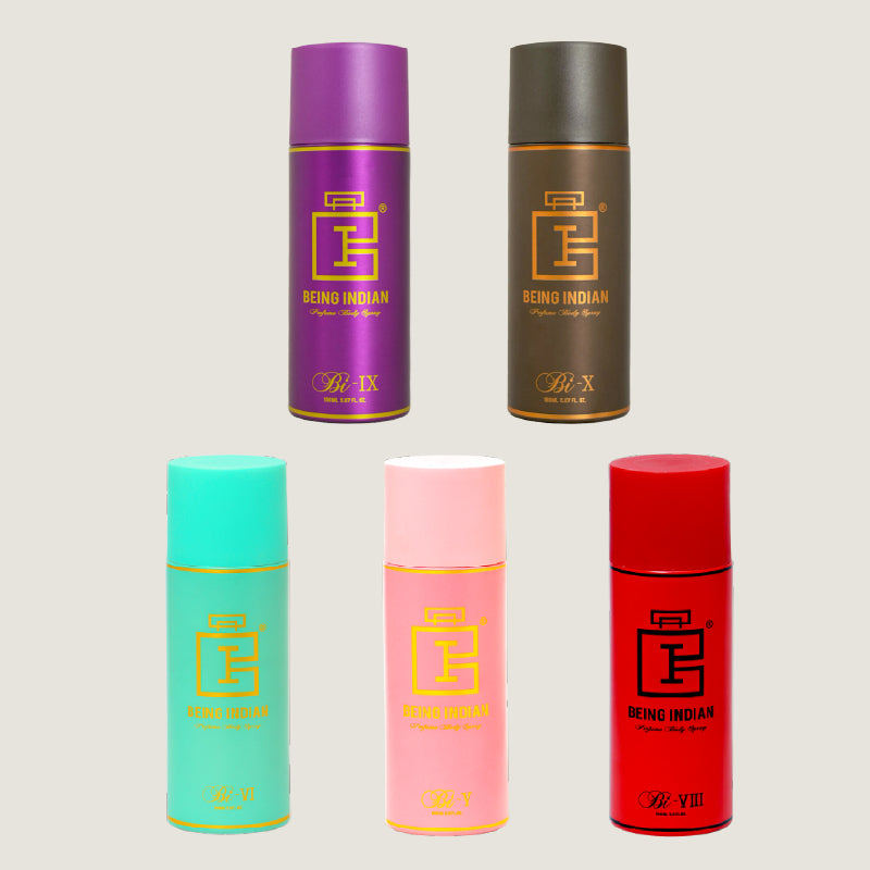 Deodorant Combo Set For Men (Pack Of 5) - 150ml Each