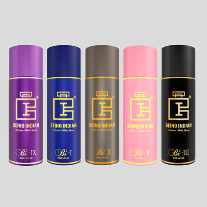 Deodorant Combo Set (Pack of 5) – IX, I, X, V & III | 150ml Each