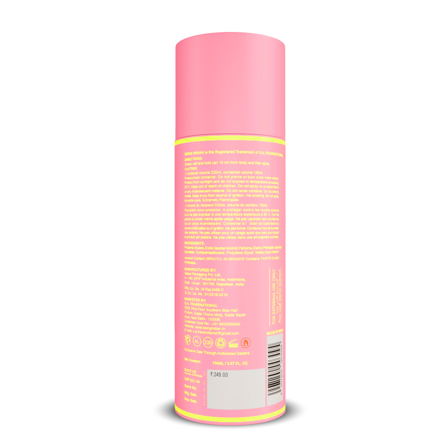 BI-I Deo – Fresh Citrus Spice  (150ml)