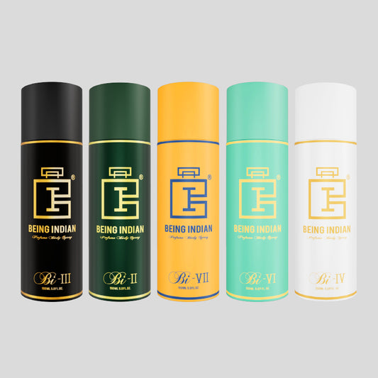Deodorant Combo Set – Bi-III, II, VII, VI, IV (Pack of 5, 150ml Each)